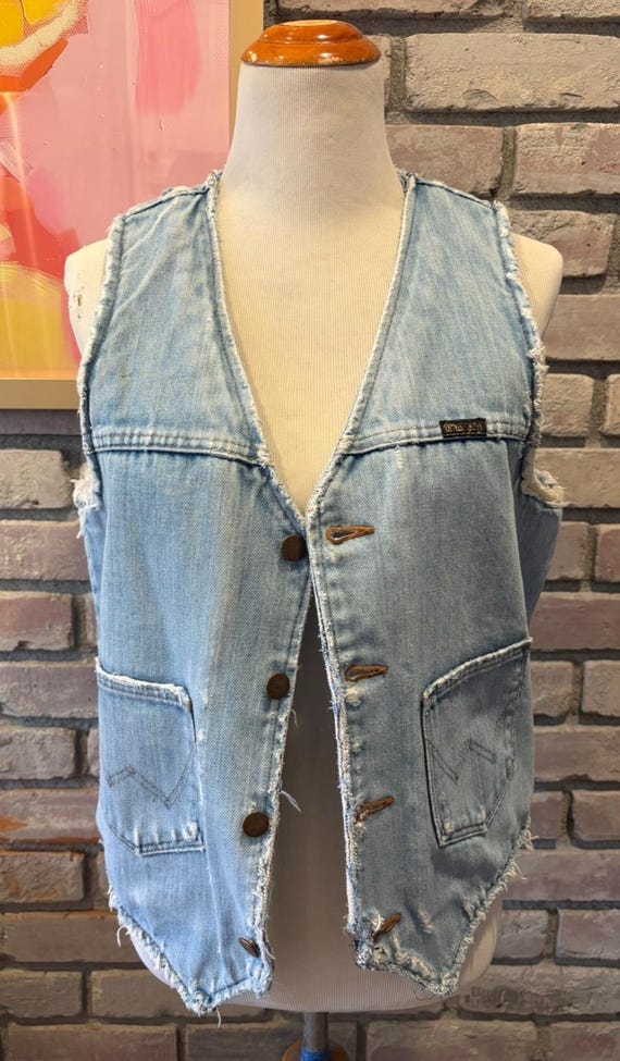 Vintage Wrangler Denim Vest - image 3