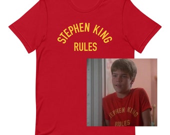 STEPHEN KING RULES Jaren 80 Retro Unisex T-shirt met korte mouwen