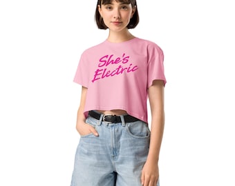 Top corto para mujer GEEK&CHIC "She's Electric"