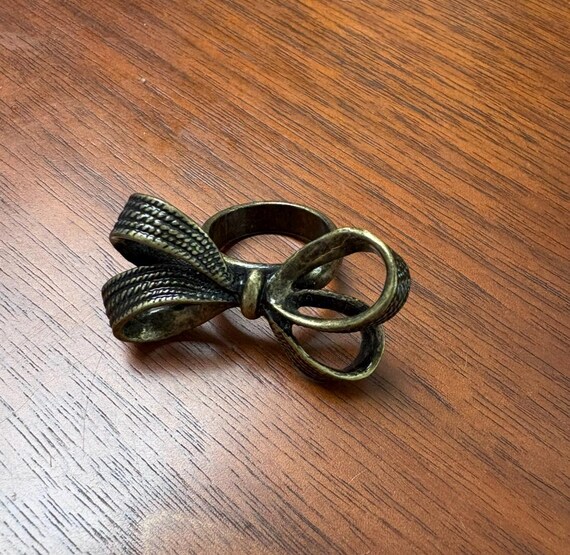 Bronze Bow Statement Ring - image 3