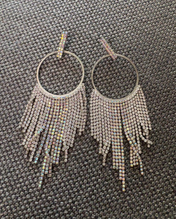 Circle Waterfall Earrings - image 1