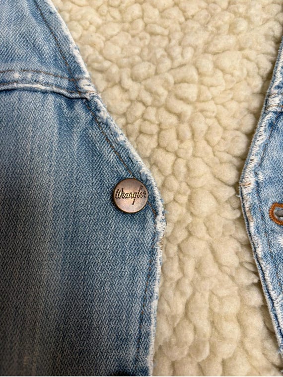 Vintage Wrangler Denim Vest - image 7