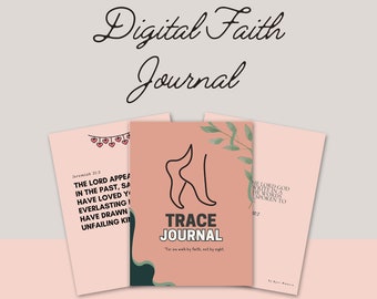 Diario de Fe Digital, Diario Devocional, Diario Bíblico, Cuaderno de Fe, Diario Cristiano