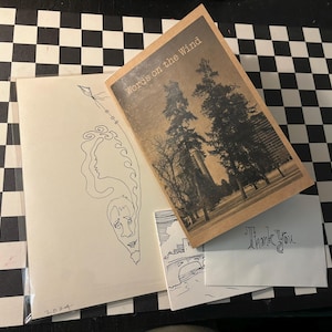 El paquete de libros de poesía Palabras en el viento de Brian Gavagan incluye libro, impresión y tarjeta