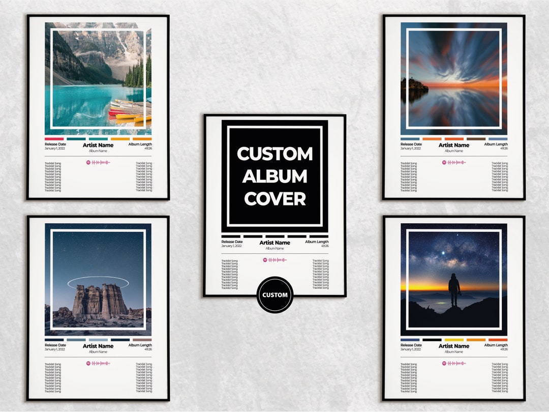 Album Custom Posters Album Cover Poster Custom Poster Music Custom