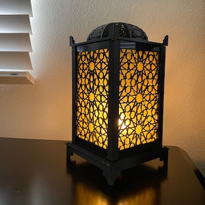 Lampada da tavolo - Serie marocchina, motivo a stella - plastica PLA stampata in 3D