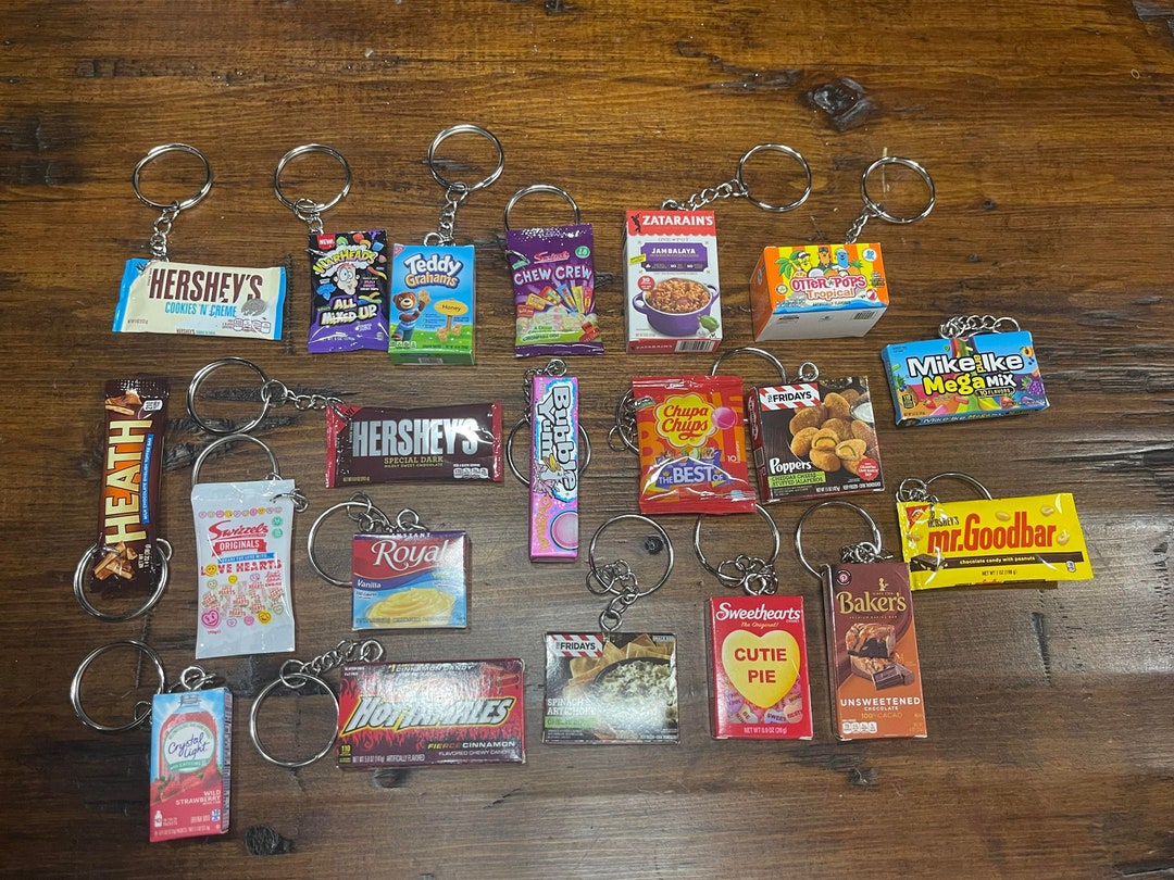 Mini Brands Keychains Miniature Toy Keychains Miniature Food Etsy