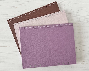 Monthly Tab Dividers | A5 Planner Inserts