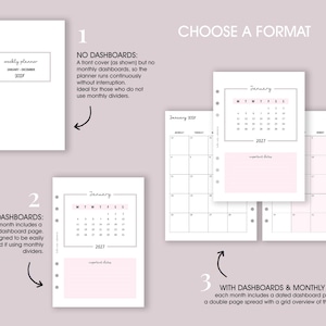 DATED Weekly Planner Inserts A5 | Diary Page Refill [classic:WEEK2] image 2