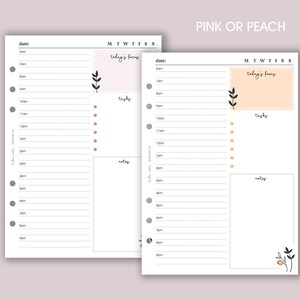Undated Daily Planner Inserts A5 | Day per Page Diary Refill [daisy:day ...