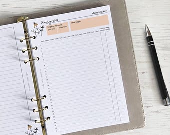 Sleep Tracker A5 Planner Inserts [daisy:SLEEP]