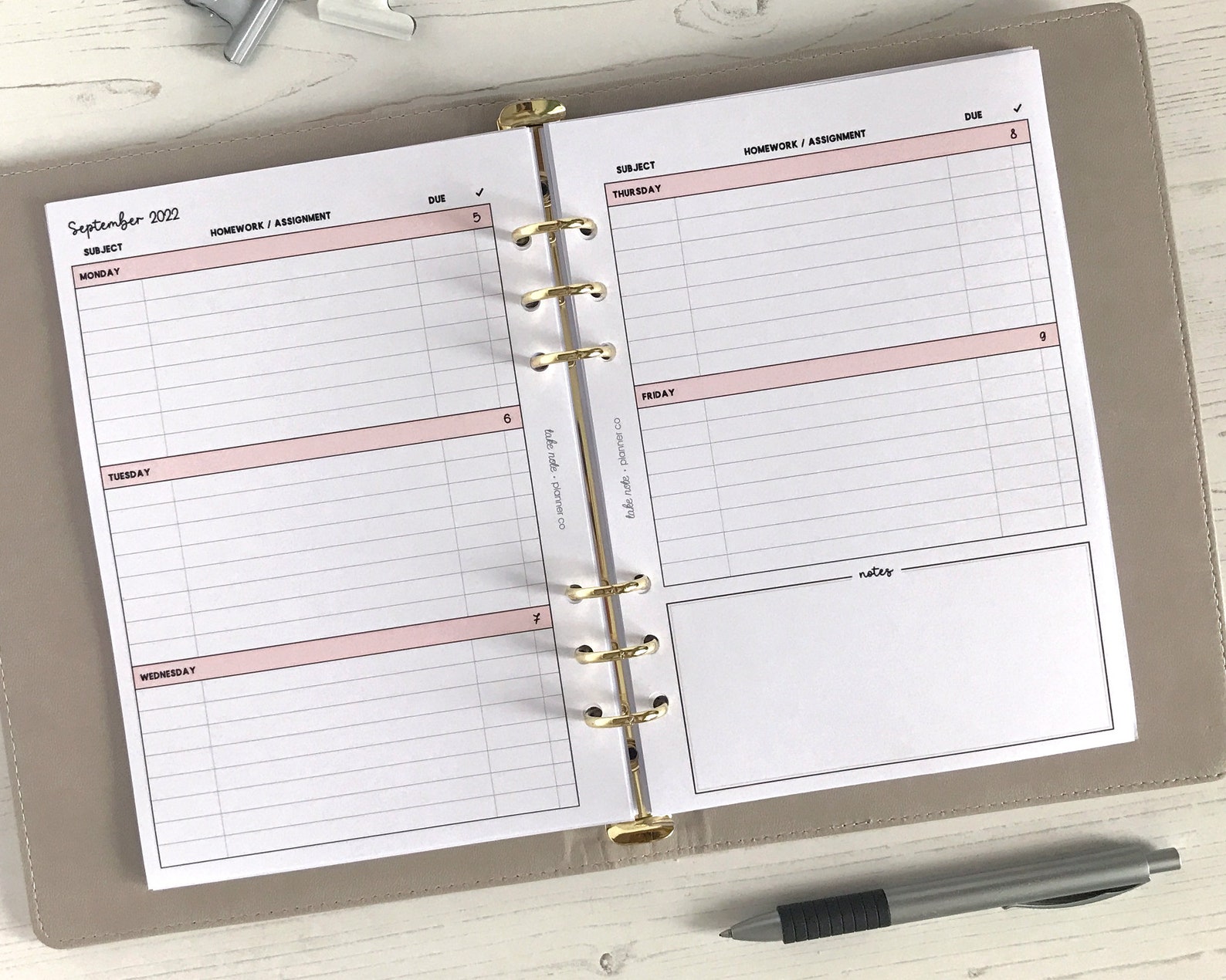 STUDENT Planner 202223 Academic Weekly Inserts A5 Dated Etsy