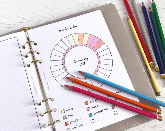 Mood Tracker A5 Planner Inserts [classic:MOOD]