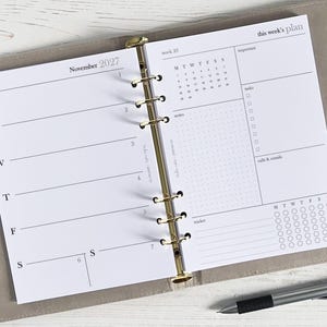 DATED weekplanner inlegvellen A5 | Dagboekpaginavulling [minimaal:WEEK2]