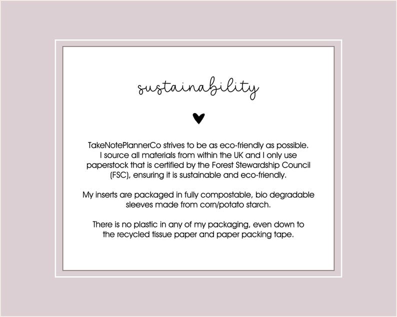 DATED Weekly Planner Inserts A5 | Diary Page Refill [classic:WEEK2] image 11