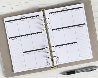 Meal Plan & Shopping List | A5 Planner Inserts