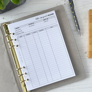 Debt Tilgung Tracker A5 Planer Einlagen | „Finance Tracker Seiteneinlage“ [FINANCE:debt]