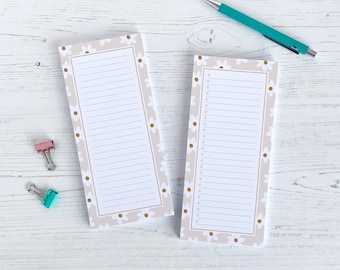 Floral Tear Off Notepad To Do List