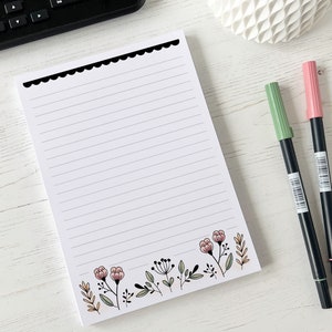 Weekly Planner A4 Deskpad Tear-Off Floral Note Pad image 3