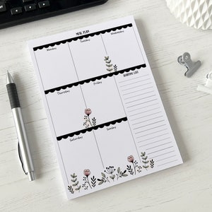 Meal Planner A5 Notepad Meal Prep Shopping List image 1