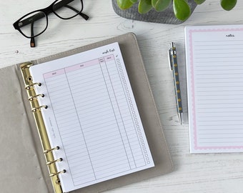 Shopping Wish List A5 Planner Inserts | Tracker Refill [wishlist1]