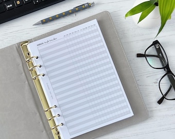 Annual Task Tracker A5 Planner Insert | To Do List Refill