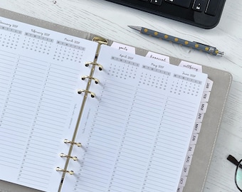 Weekly (Complete) Planner Inserts 2027 | A5 Planner Refill