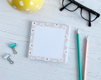 Floral Desk Planner Notepad | Tear Off Deskpad