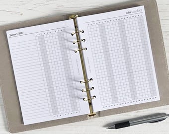 Habit Tracker A5 Planner Inserts [minimal:HABIT]