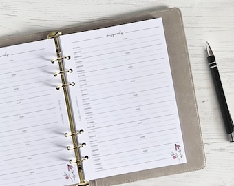 Password A5 Planner Inserts [daisy:PASSWORDS]