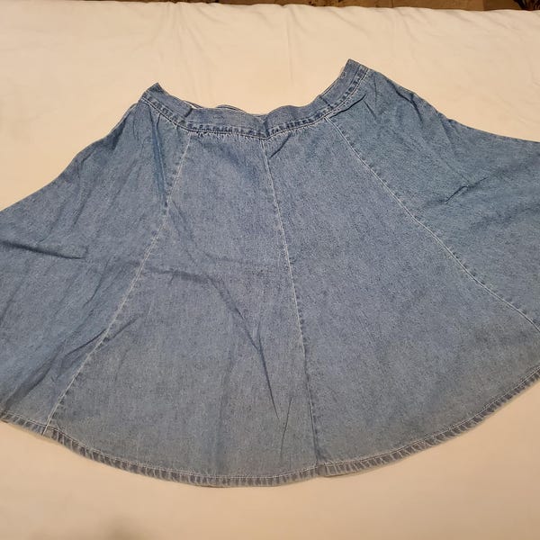 90's Silhouettes Women's Denim Flip Skirt Size 16 New