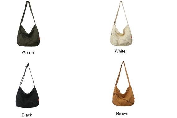 2pcs/set Fashionable Plain Canvas Tote Bags, Versatile And Simple