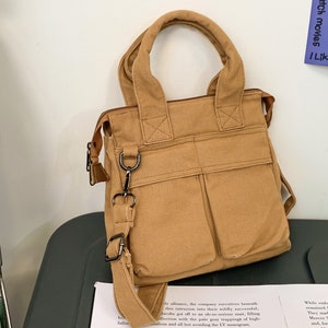 Small Crossbody Canvas Bag for Women - Tote Bag - Slouchy Bag - Shoulder Bags - Messenger Bag - Travel Bags