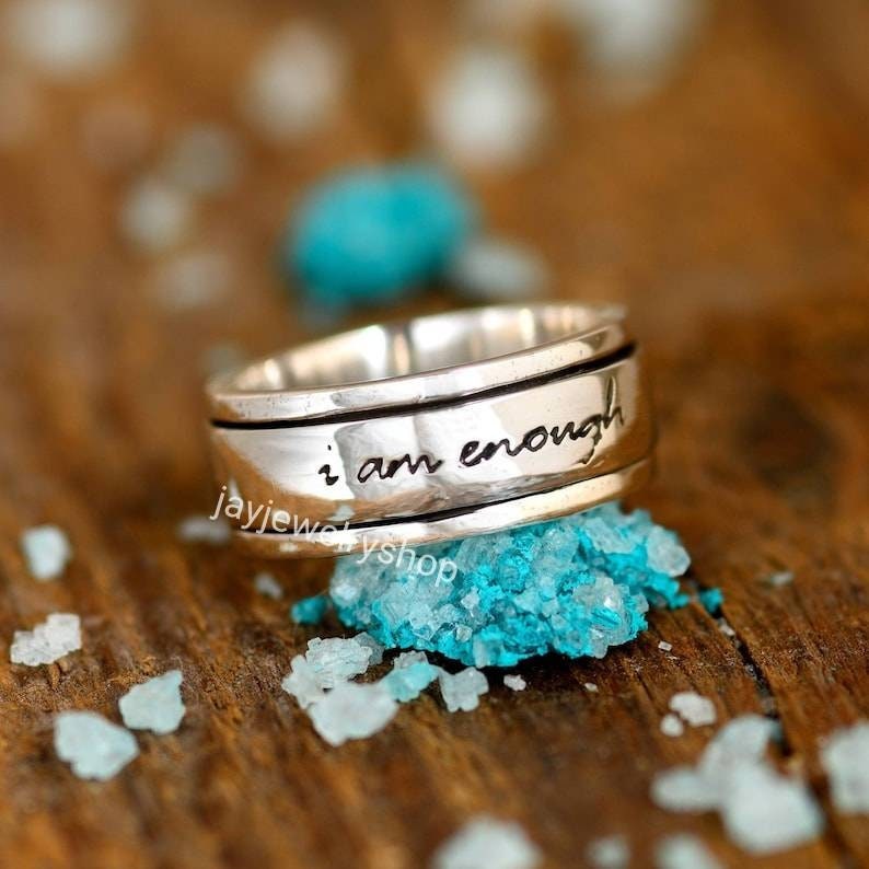 I am enough ring rose deals gold