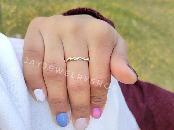 Gold and Silver Twist Ring Braided Ring Gold Plated Ring 925 Sterling Silver Stack Ring Gold and Silver Twisted Ring Stacking Ring. Etsy Canada