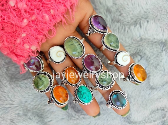 Wholesale gemstone best sale rings
