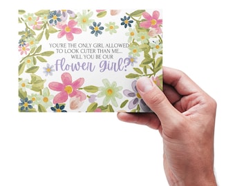 Flower Girl Proposal Card