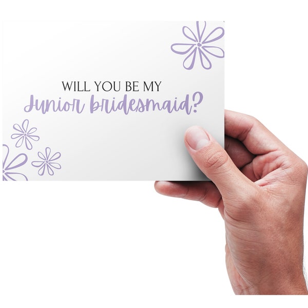 Junior Bridesmaid Card Proposal