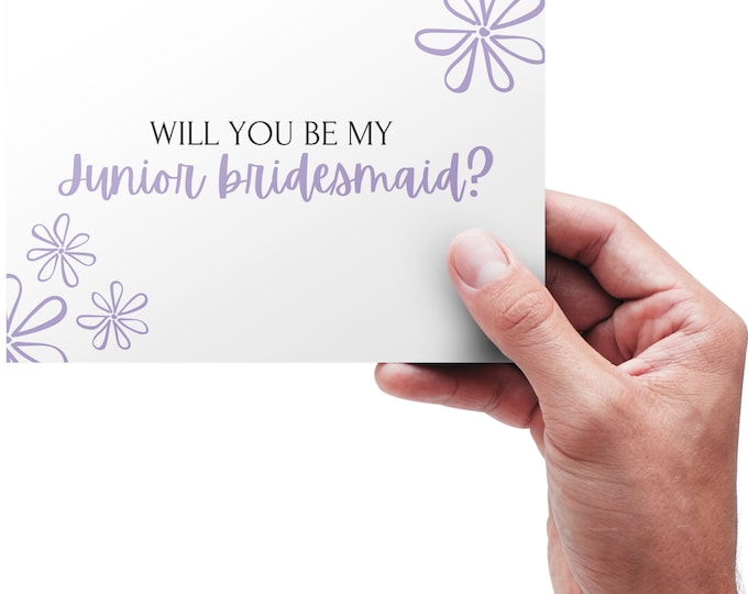 Instant Download, Junior Bridesmaid Proposal Card, Will You Be My ...