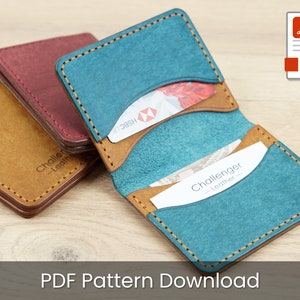 Bifold Wallet - PDF Pattern - Leather Template Digital Download