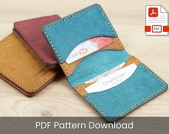 Bifold Wallet - PDF Pattern - Leather Template Digital Download