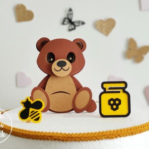 Teddybär Cake Topper, Geburtstag Dekoration
