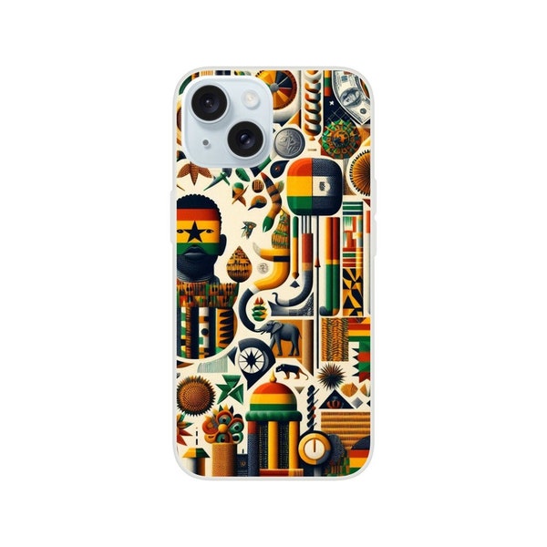 African Art Inspired Abstract Phone Case