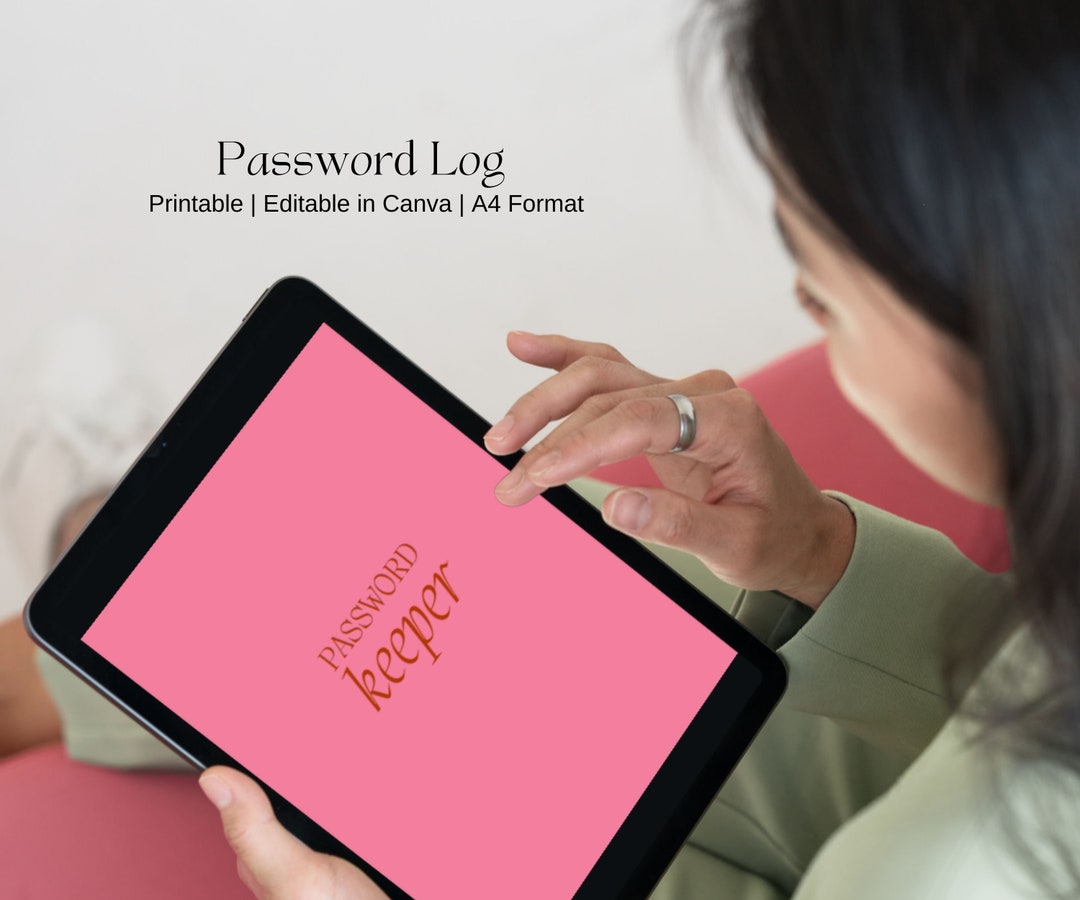 Password Organizer Log Book for Passwords Printable Password - Etsy