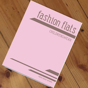 Fashion Flats Childrenswear -  downloadable PDF of technical trade drawing book relating to children&#39;s apparel