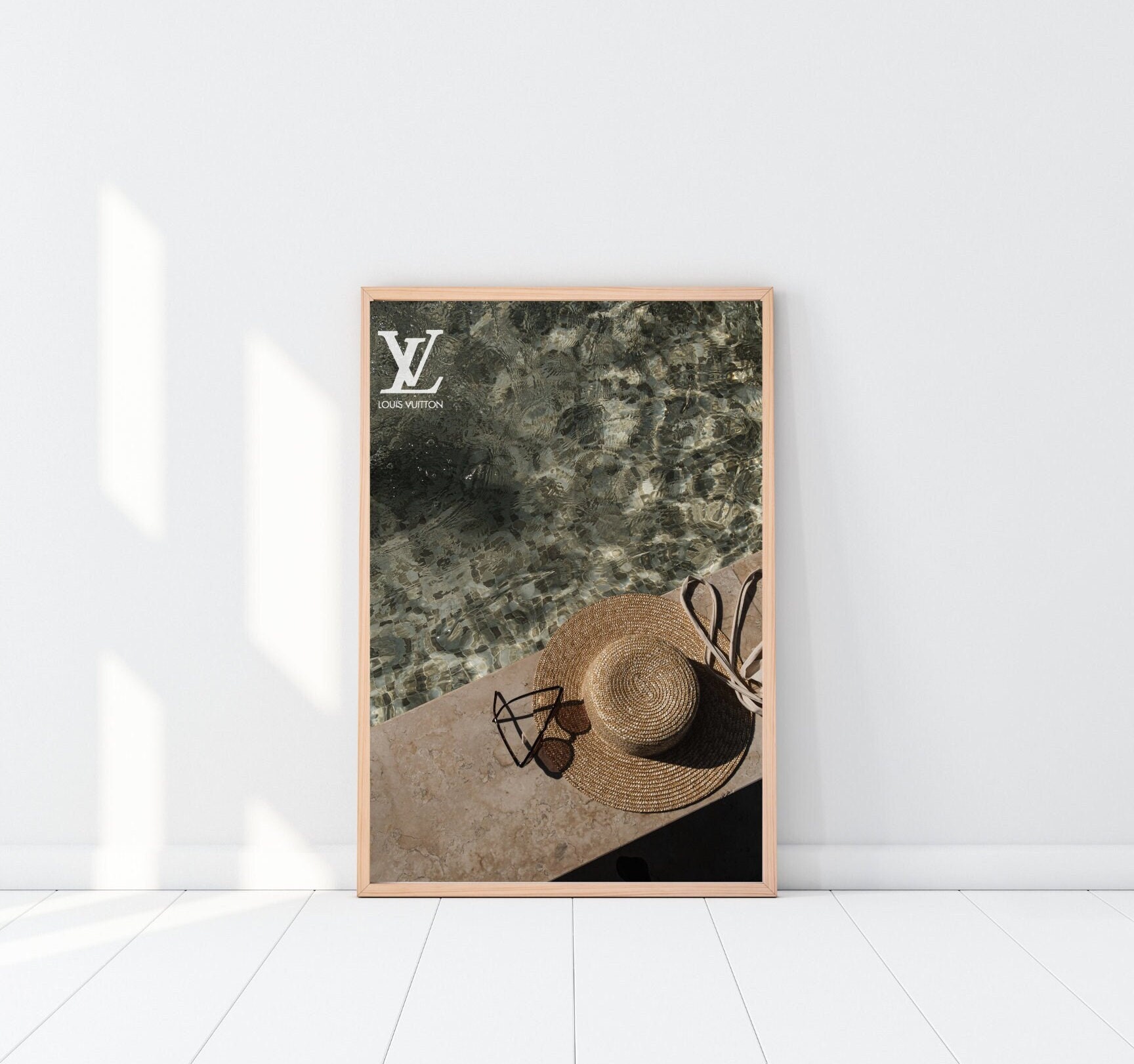 gold and brown louis vuitton small wall canvas