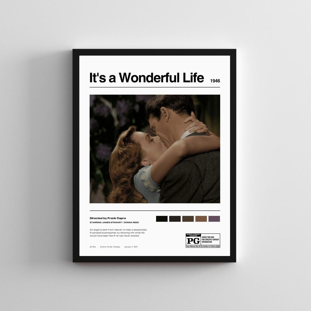 It's a Wonderful Life Movie Poster | Digital Download | Christmas ...