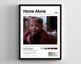 Home Alone Movie Poster Set | Iconic Christmas Movie Art | Digital Download | Holiday Decor | 18x24