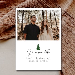 Save the date | Forest save the date | Woods wedding invite | Save our date template | Save the date editable template | woods save the date