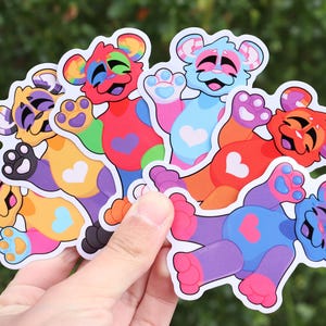 Adesivos de vinil Pride Panda LGBTQIA+